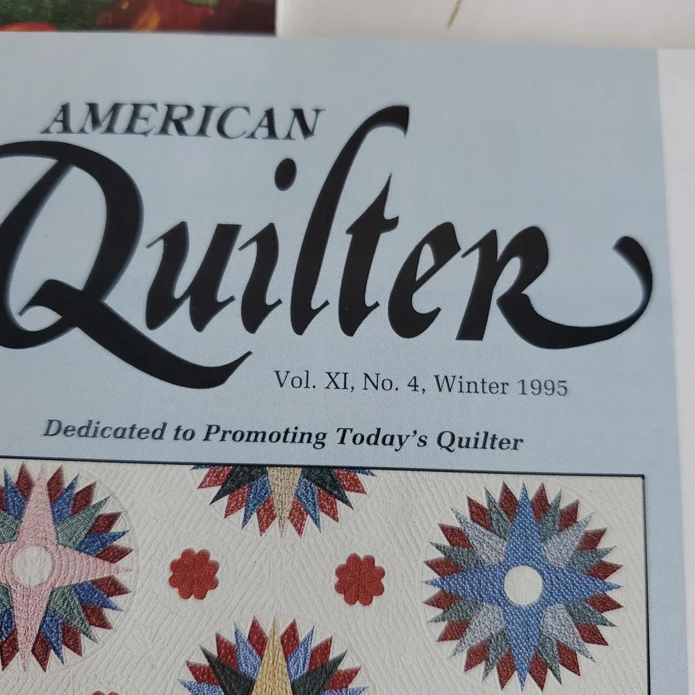 American Quilter Vintage 1990's Magazine lot of 9 with patterns